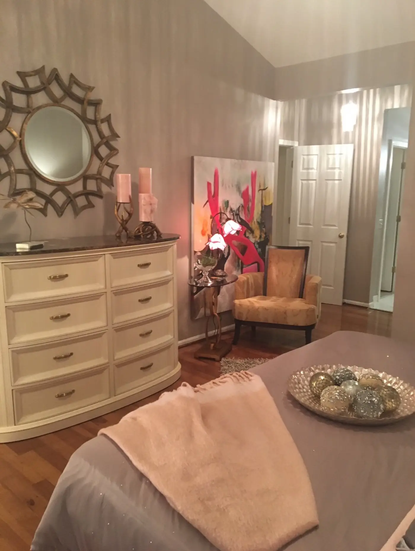 A warmly styled RNC Interiors living room